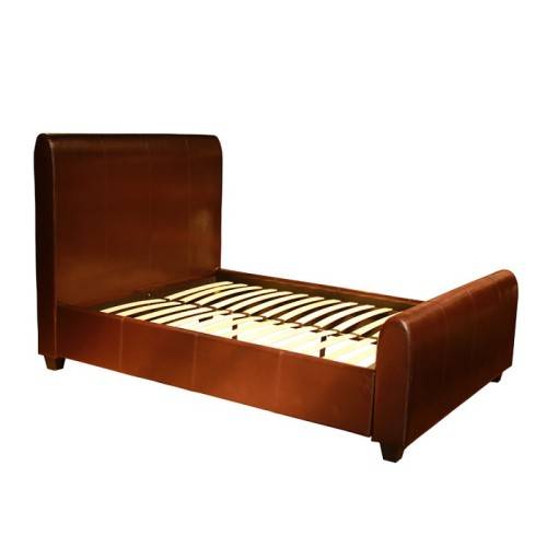 Beds & Cots Genuine Leather Coricraft Queen XLength Sleigh Bed